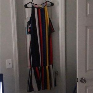 Plus Size Stripe Bodycon Dress